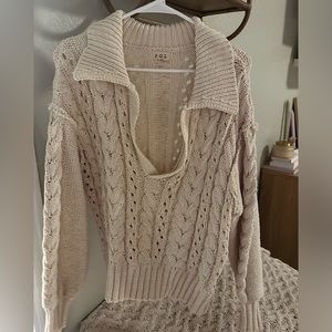 Cream Knit Sweater